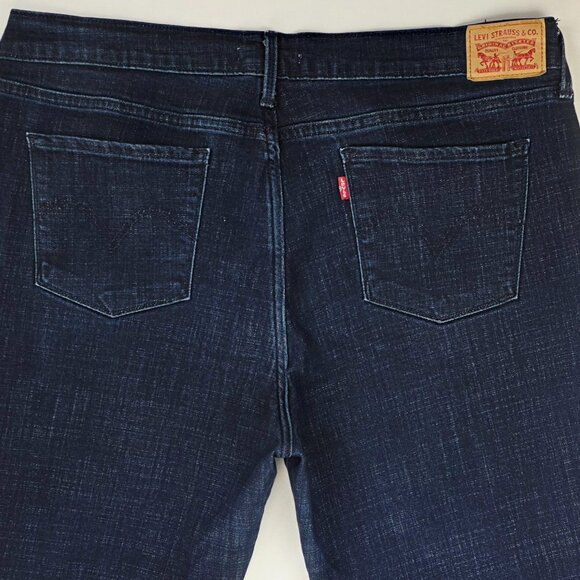 Levi's 505 Straight Size 33X32 Womens Blue 5 Pocket Logo Tag Cotton Blend Jeans - Picture 13 of 14